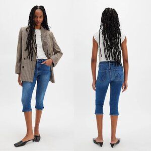 New MOTHER The Stunner Zip Bunny Snip Connect The Dots Jeans Size 25
